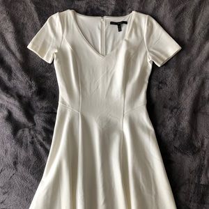 White House Black Market Cream Color Dress